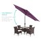 Best Choice Products 10ft Outdoor Steel Market Patio Umbrella w/ Crank, Tilt Push Button, 6 Ribs